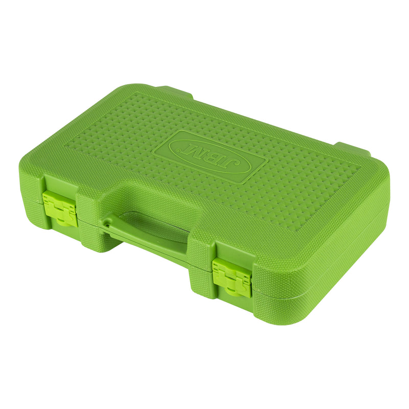 JBM (52418) 39-Piece Go-Through Tool Case With 1/2", 1/4" And 3/2" Sockets  Chrome Finish