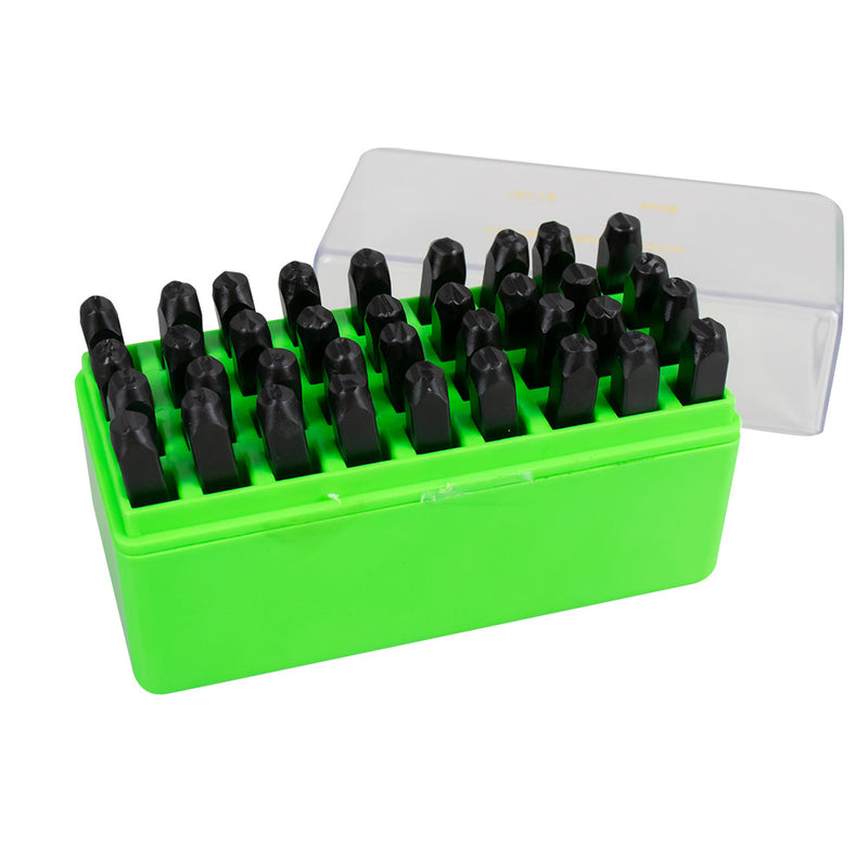 JBM (52422) Juego de letras y números estampados en acero de 5 mm