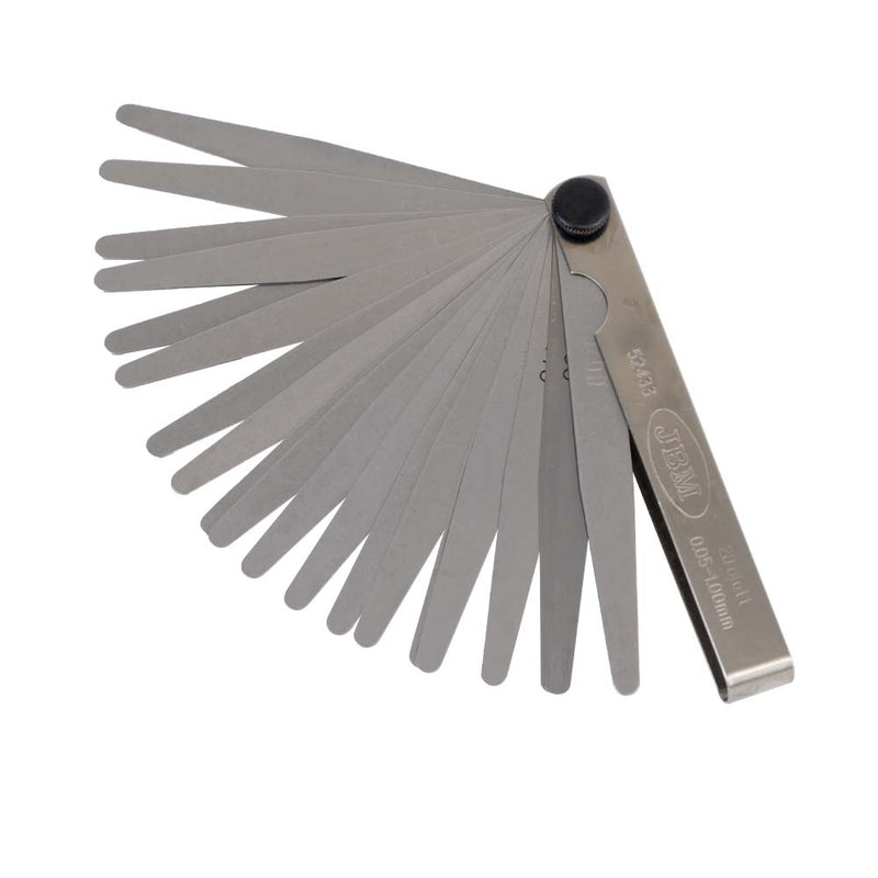 JBM (52433) Galgas de espesores de 20 láminas métricas 0,05-1,0 mm