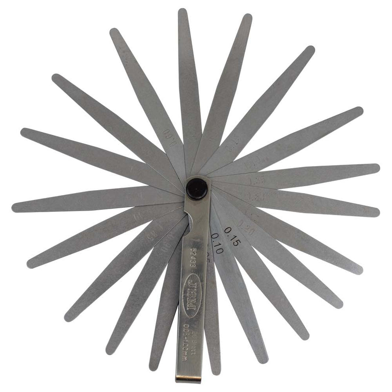 JBM (52433) Galgas de espesores de 20 láminas métricas 0,05-1,0 mm