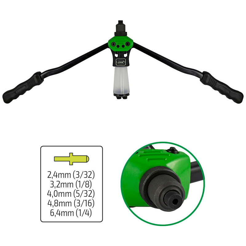 Remachadora de dos manos JBM (52464) 400 mm / 16”
