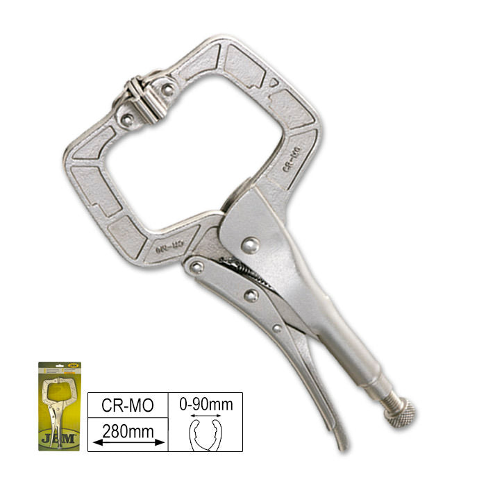 Abrazadera en C con bloqueo JBM (52503) con almohadilla de 11"