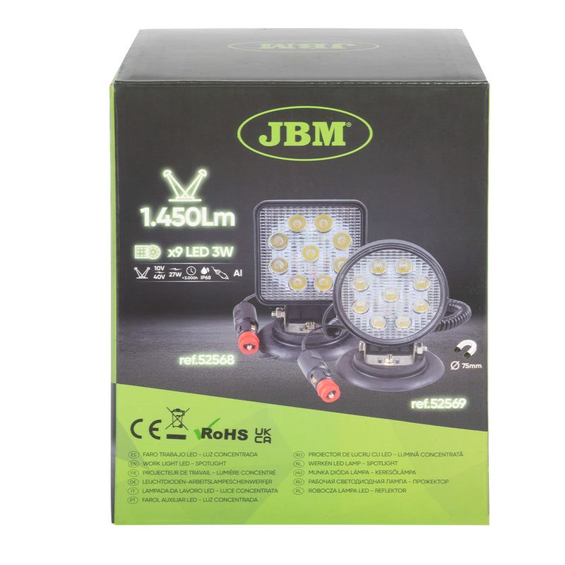 JBM (52569) Luz de trabalho LED 1450lm - Redonda