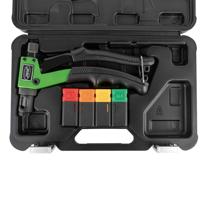 Kit de remachadora de tuercas JBM (52595) de 200 mm / 8"