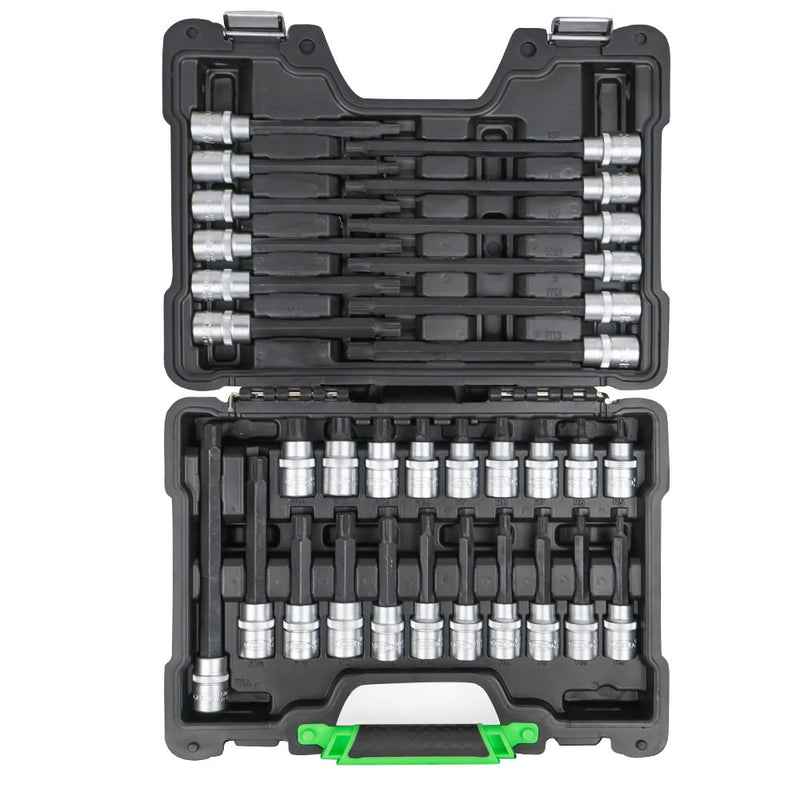 Juego de brocas JBM (52606) de 32 piezas con brocas estriadas de 1/2"