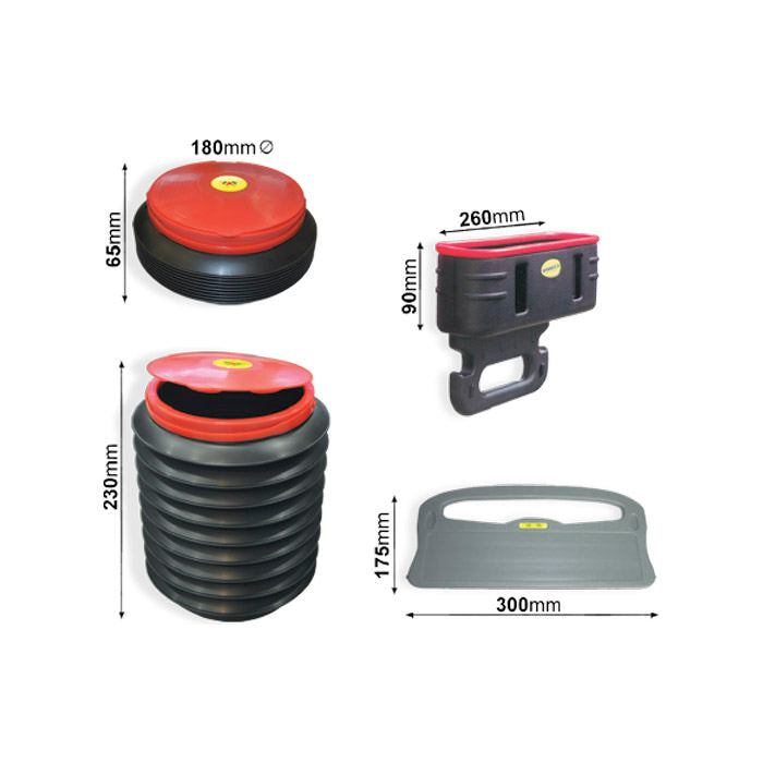 Juego de cajas de almacenamiento plegables multifuncionales JBM (52618)
