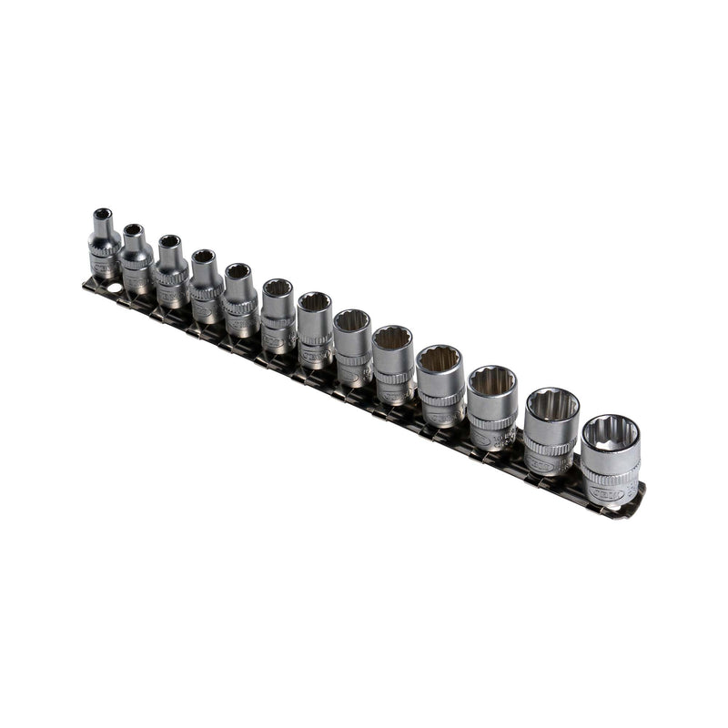 JBM (52717) 13-Piece Set of 1/4" 12-Point Sockets