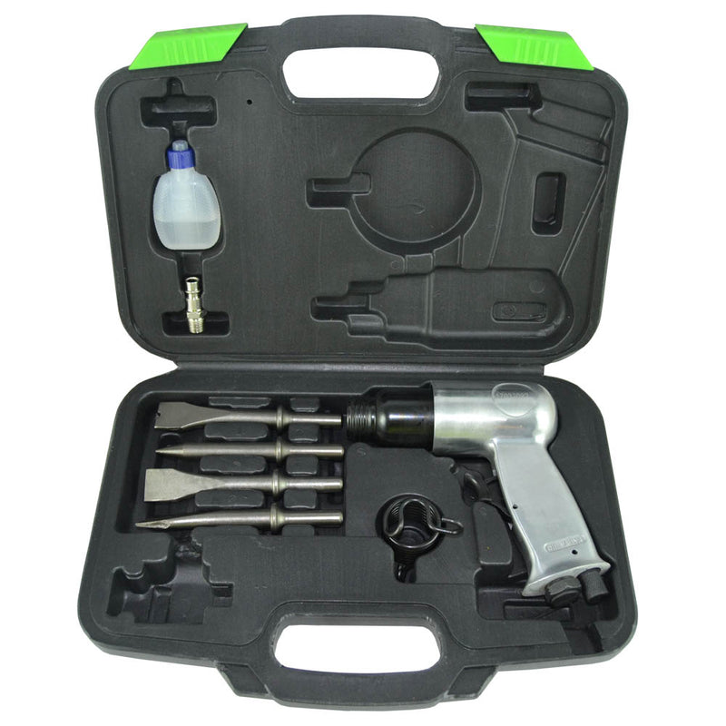 JBM (52718) Conjunto de Martelo Pneumático de 9 Peças com Cinzel de 1/2"