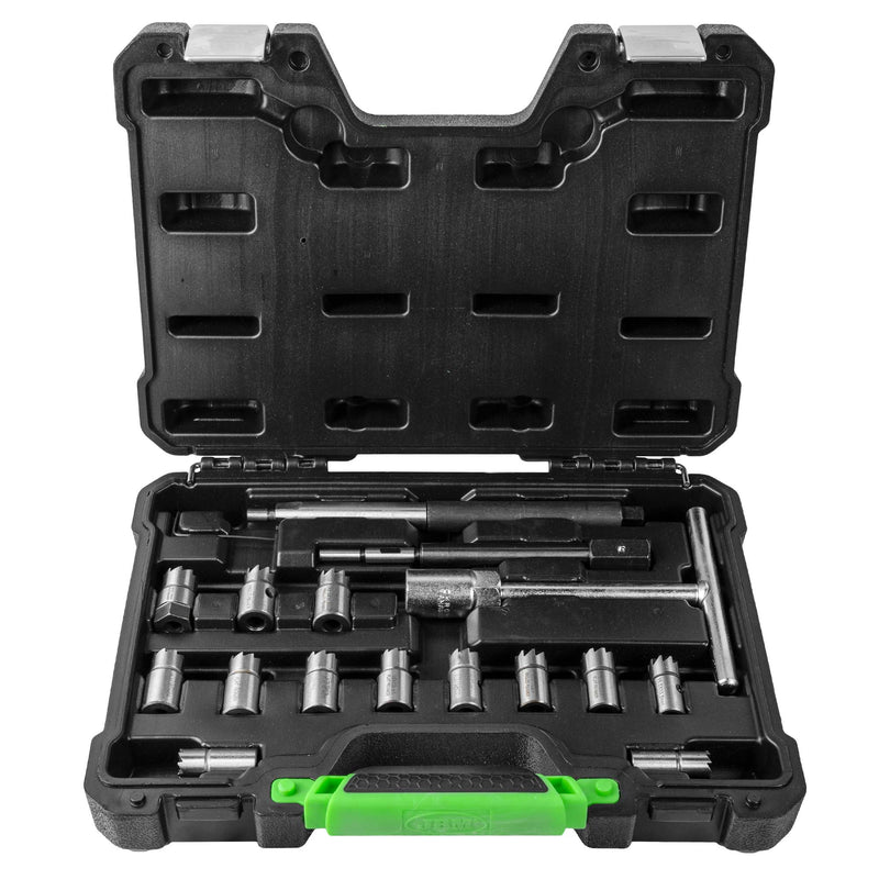 JBM (52813) Set of 17 Diesel Injector Seat Cutter