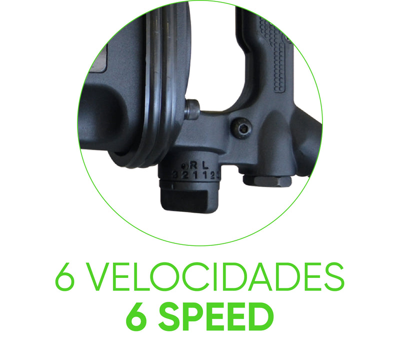 Llave de impacto neumática de punta larga y peso ligero JBM (52814) para camiones, 1", 3260 nm