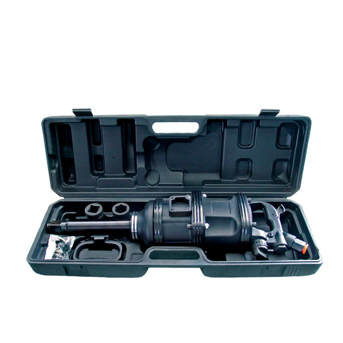 Llave de impacto neumática de punta larga y peso ligero JBM (52814) para camiones, 1", 3260 nm