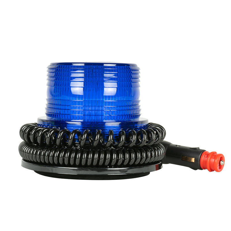 Baliza giratoria intermitente LED de bajo perfil JBM (52828) - Azul