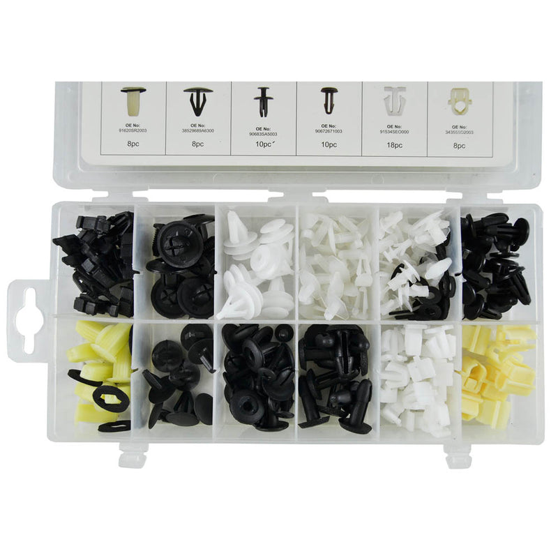 Juego de clips de plástico JBM (52887) para Honda (150 piezas)