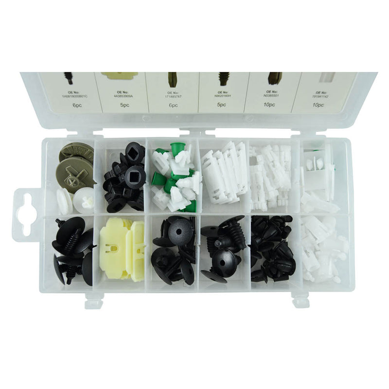 Juego de clips de plástico JBM (52889) para Volkswagen (85 piezas)