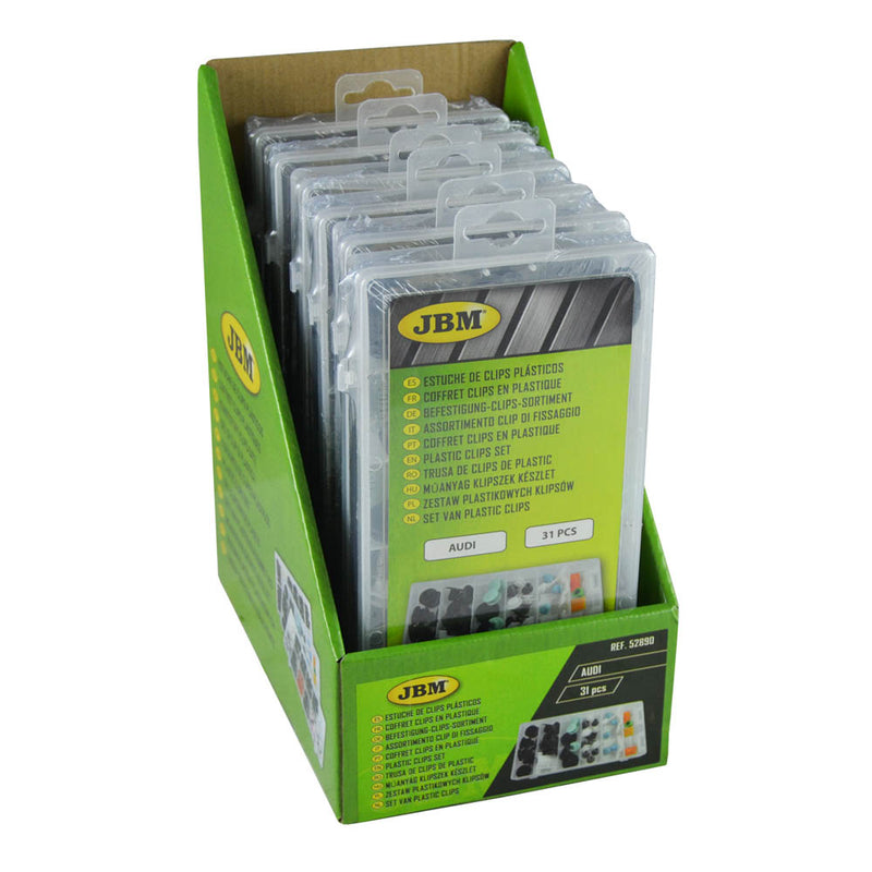 Juego de clips de plástico JBM (52890) para Audi (31 piezas)