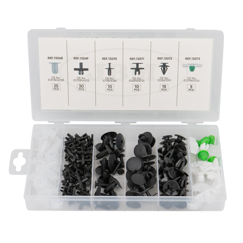 Juego de clips de plástico JBM (52892) para BMW (95 piezas)