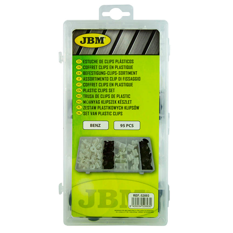 Juego de clips de plástico JBM (52893) para Benz, 95 piezas