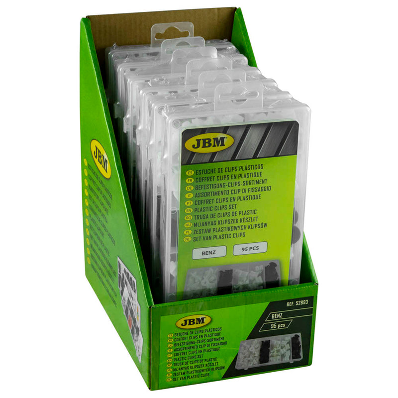 Juego de clips de plástico JBM (52893) para Benz, 95 piezas