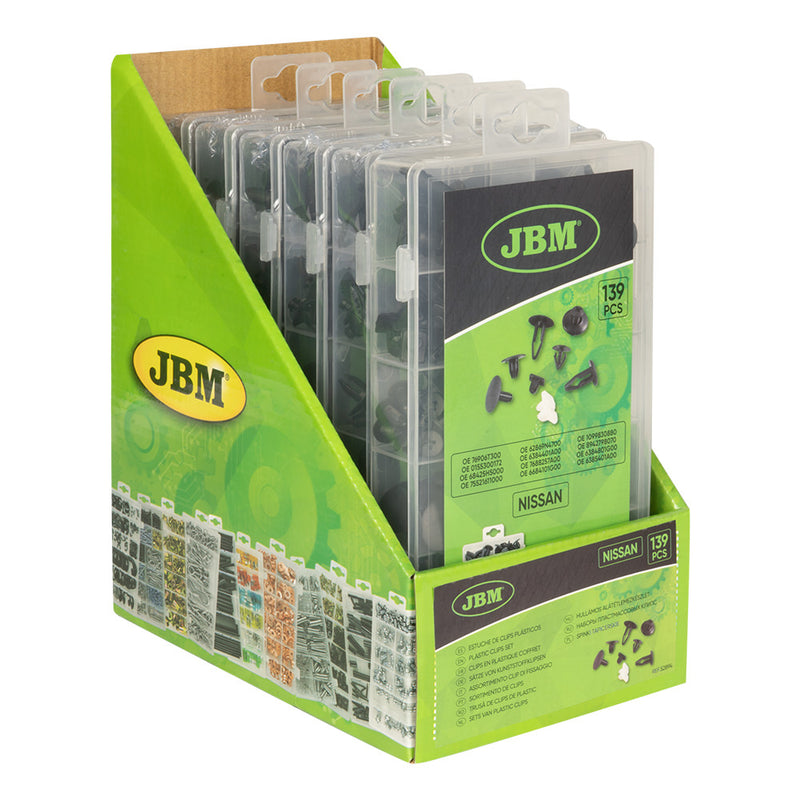 Juego de clips de plástico JBM (52894) para Nissan (139 piezas)