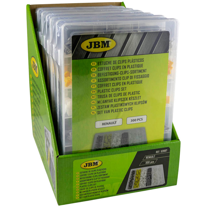Juego de 300 clips de plástico JBM (52897) para Renault