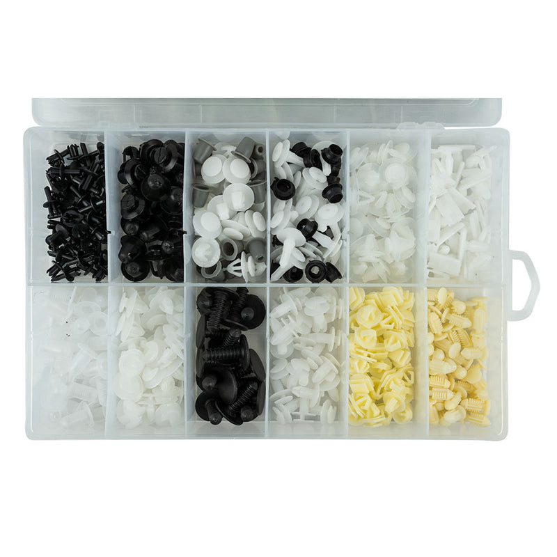 Conjunto de 345 peças de clipes de plástico JBM (52899) para Peugeot/Citroen