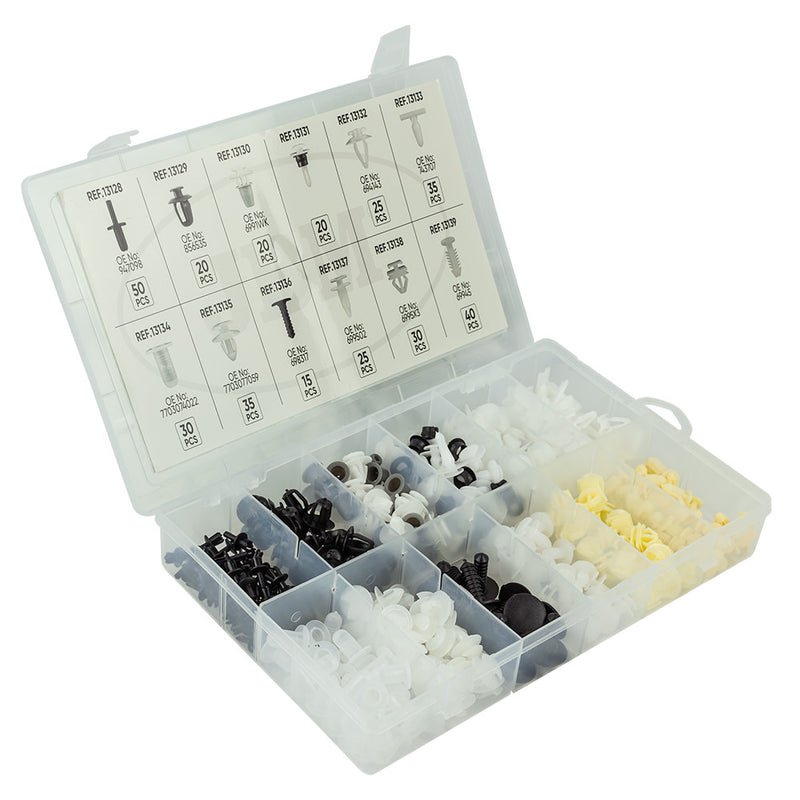 Conjunto de 345 peças de clipes de plástico JBM (52899) para Peugeot/Citroen