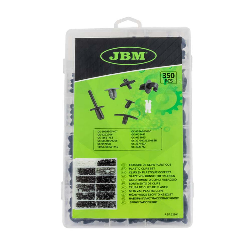 Conjunto de 350 clipes de plástico JBM (52901) para Volvo