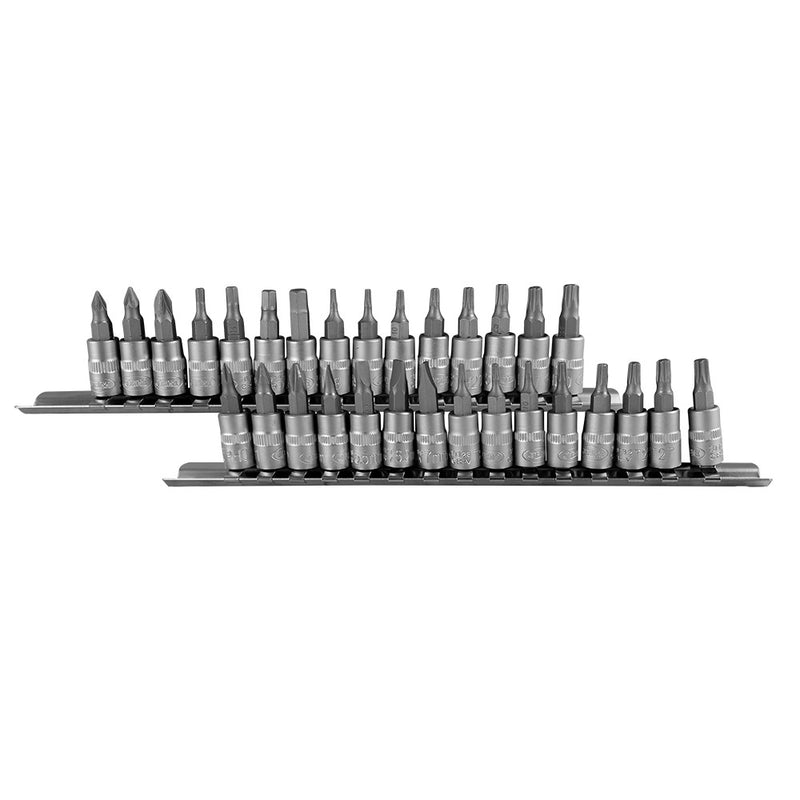 JBM (52908) 30-Piece Set Of Phillips, Flat, Allen, Torx, And Tamper-Proof Torx Bits With 1/4" Socket