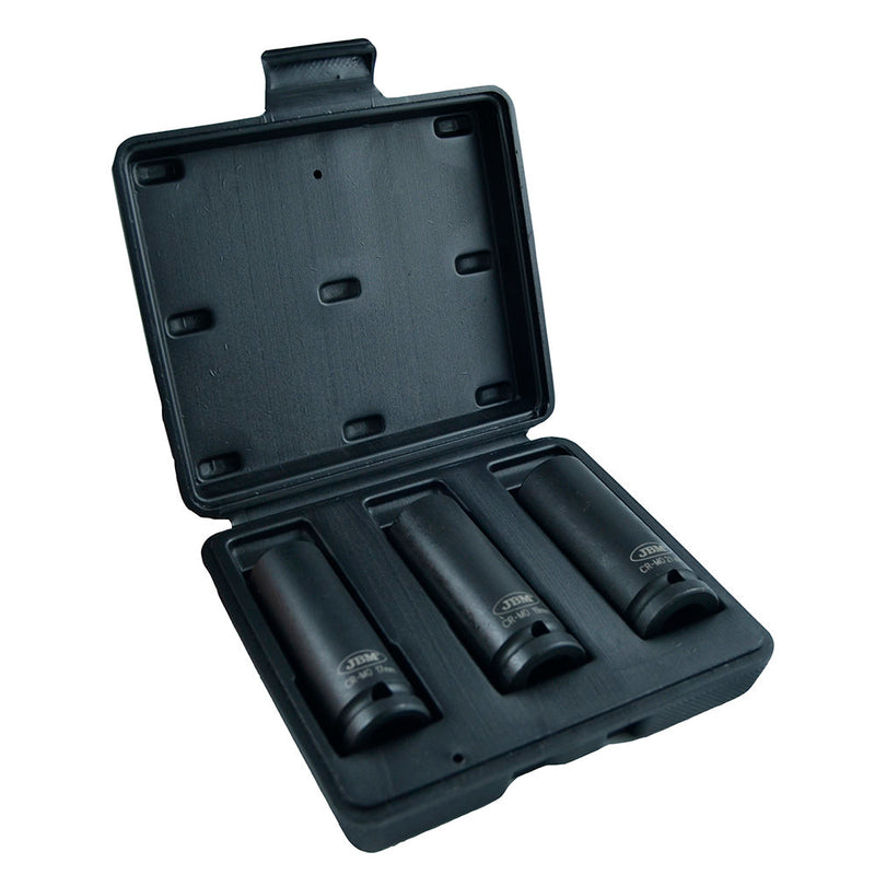 JBM (52969) 3 Piece 1/2" Hexagonal Long Impact Socket Set