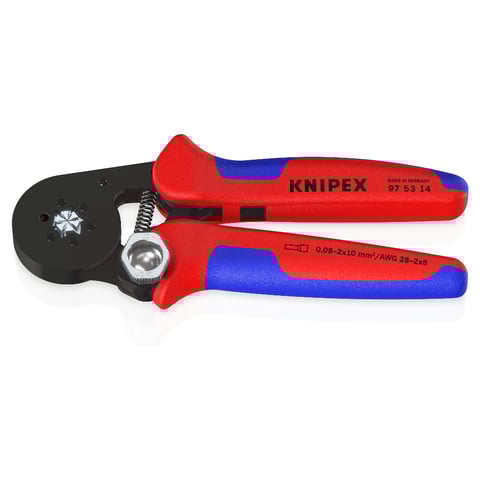 Knipex (97 53 14) Self-Adjusting Crimping Pliers for wire ferrules With lateral access