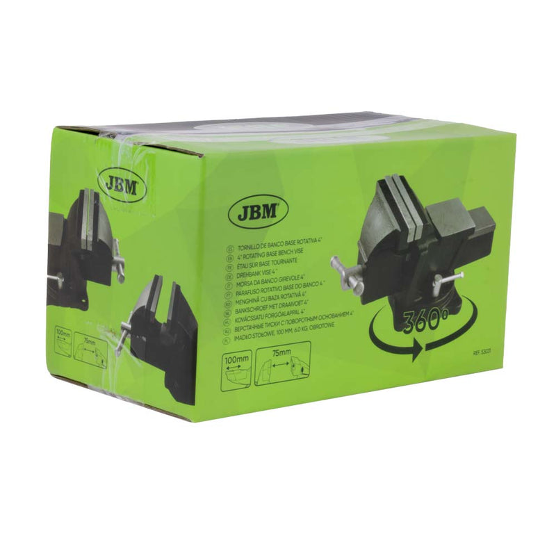 Prensa de banco giratoria JBM (53031) de 4"