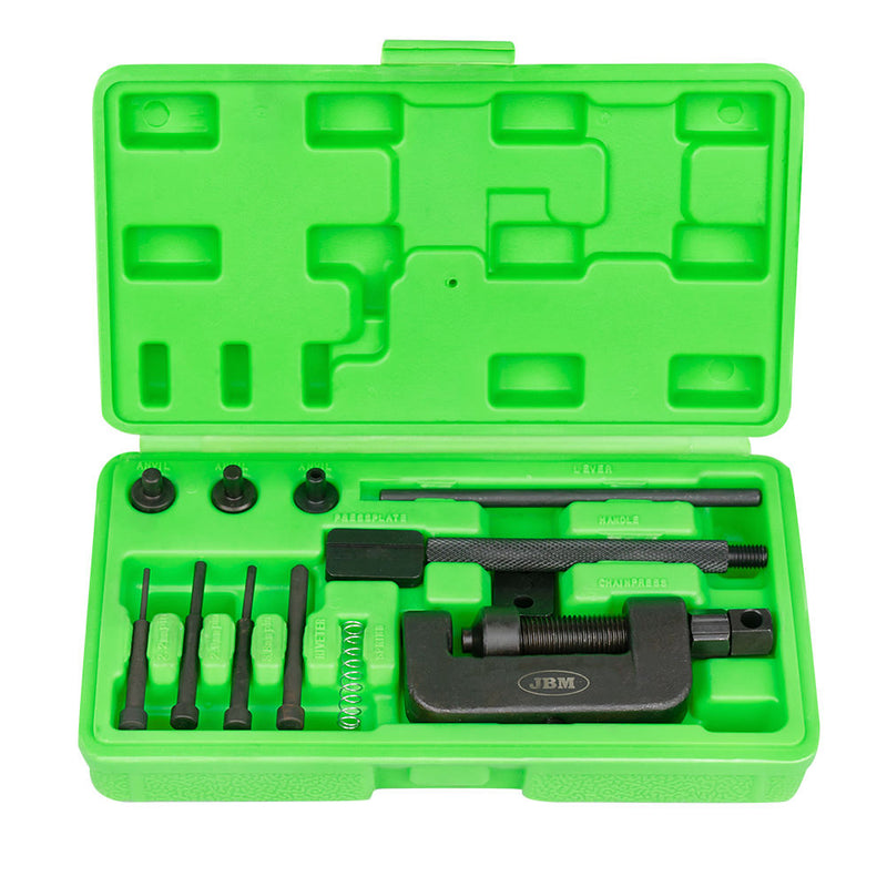 Herramienta de separación y remachado JBM (53055) para cadenas de motocicletas