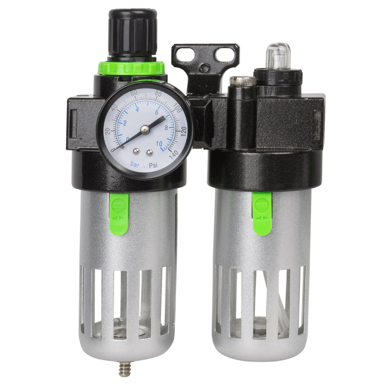 Filtro de aire, regulador y lubricador de aceite JBM (53066) de 1/4"