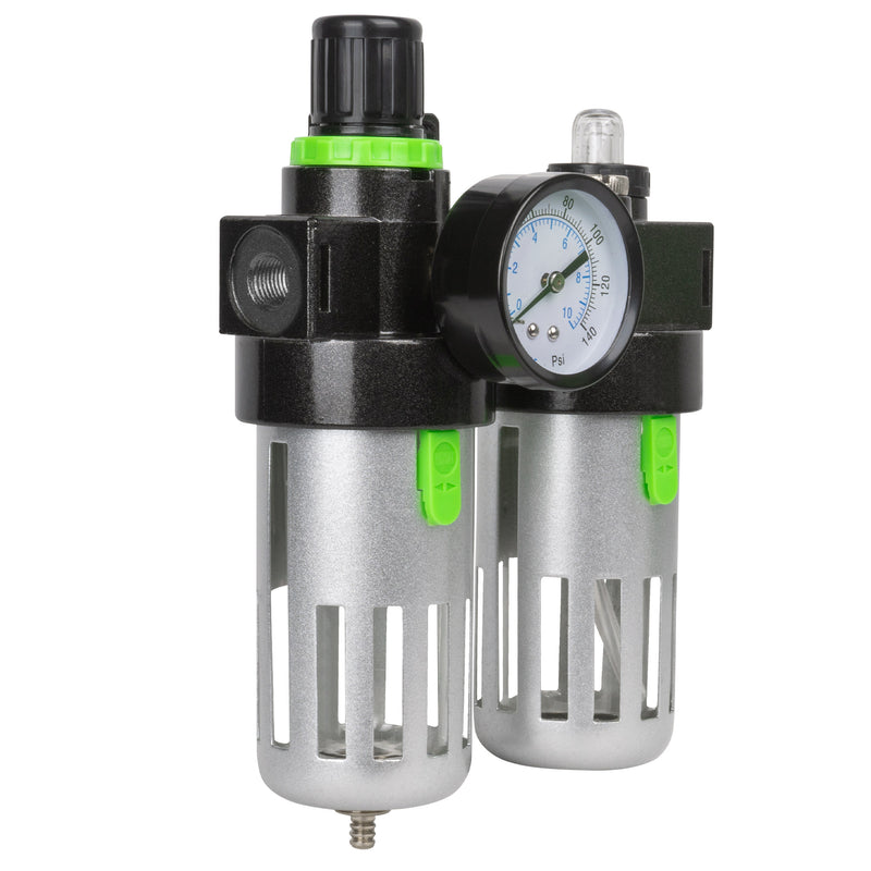 Filtro de aire, regulador y lubricador de aceite JBM (53066) de 1/4"