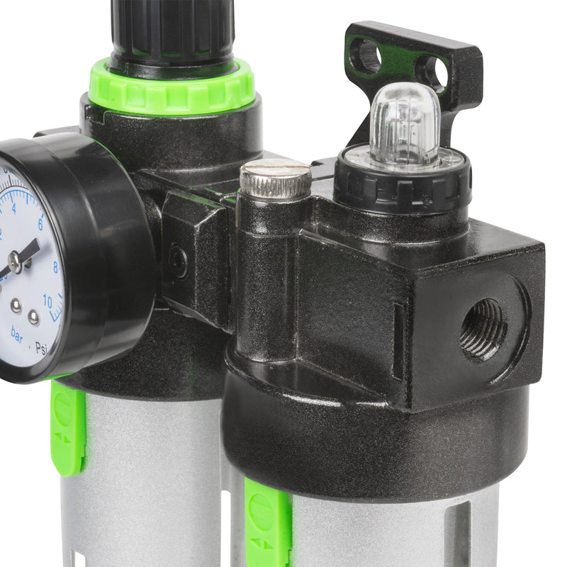 Filtro de aire, regulador y lubricador de aceite JBM (53066) de 1/4"