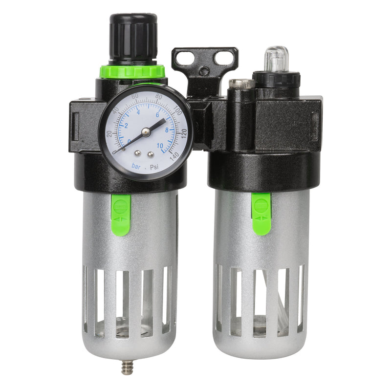 Filtro de aire, regulador y lubricador de aceite JBM (53067) de 3/8"