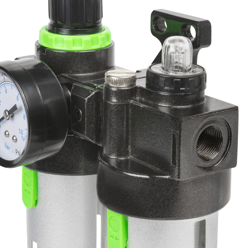 Filtro de aire, regulador y lubricador de aceite JBM (53067) de 3/8"