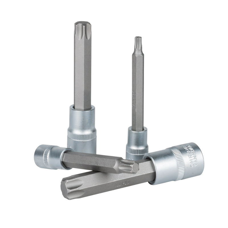 JBM (53084) Juego de 7 piezas de puntas Torx con vasos de 3/8" y 1/2"