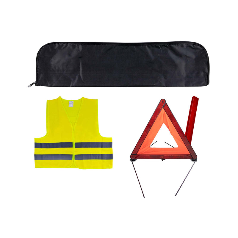 JBM (53093) Emergencykit + Black Mini Bag + Reflective Vest + Warning Triangle