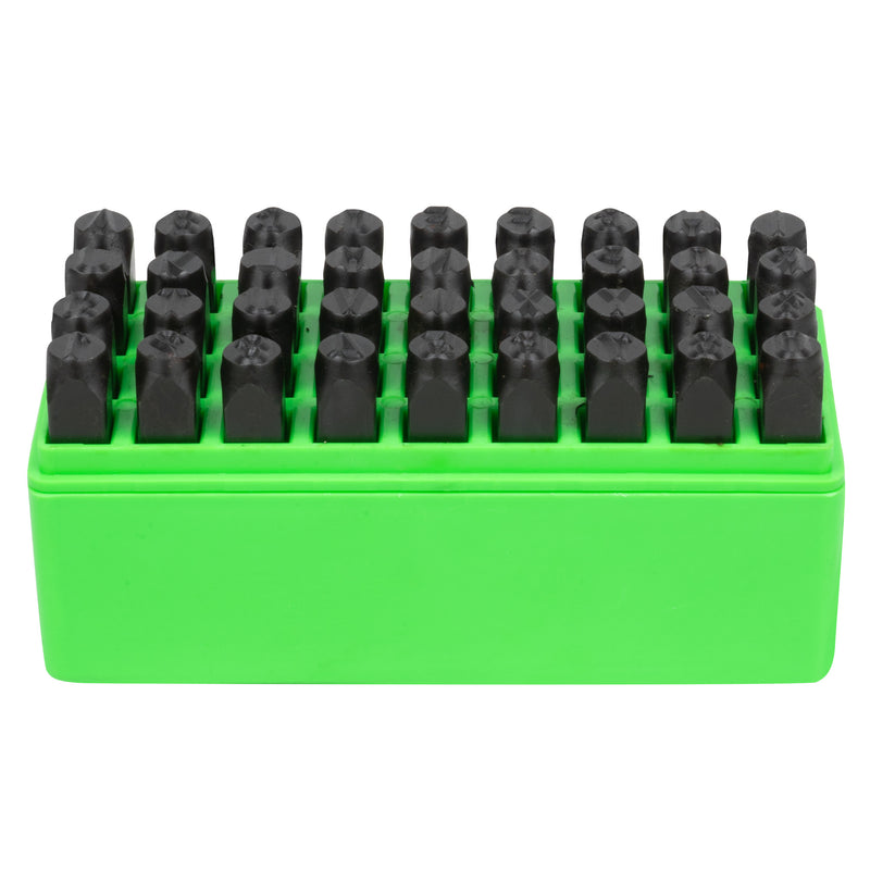 JBM (53119) Juego de letras y números estampados en acero de 8 mm