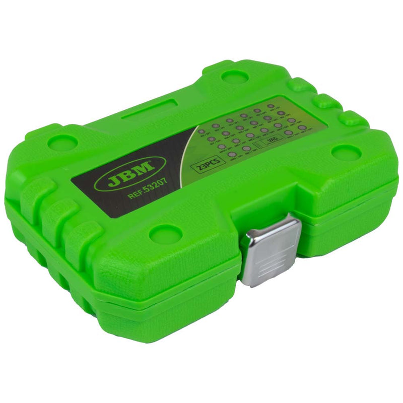 JBM (53207) Juego de 23 vasos para tornillos de seguridad de ruedas para VW