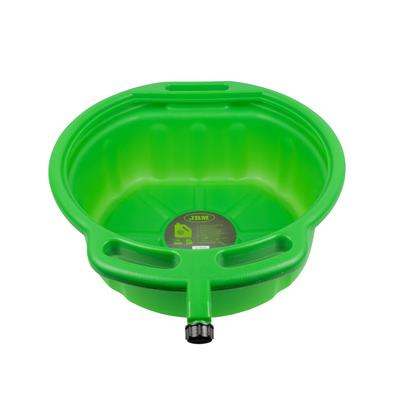 Bandeja de drenaje de aceite verde JBM (53215) de 18 litros