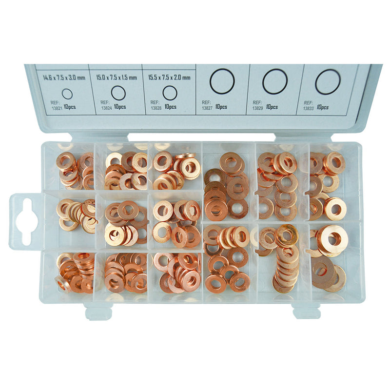 JBM (53229) Injector Copper Ring Assortment 150pcs