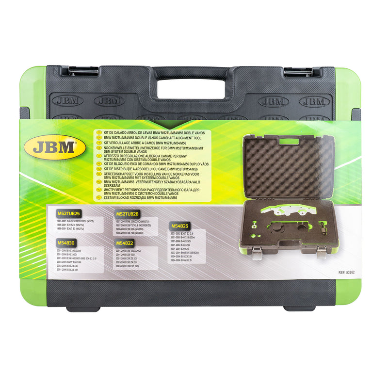Herramienta de alineación de árbol de levas doble VANOS JBM (53262) para BMW M52tu, M54 y M56