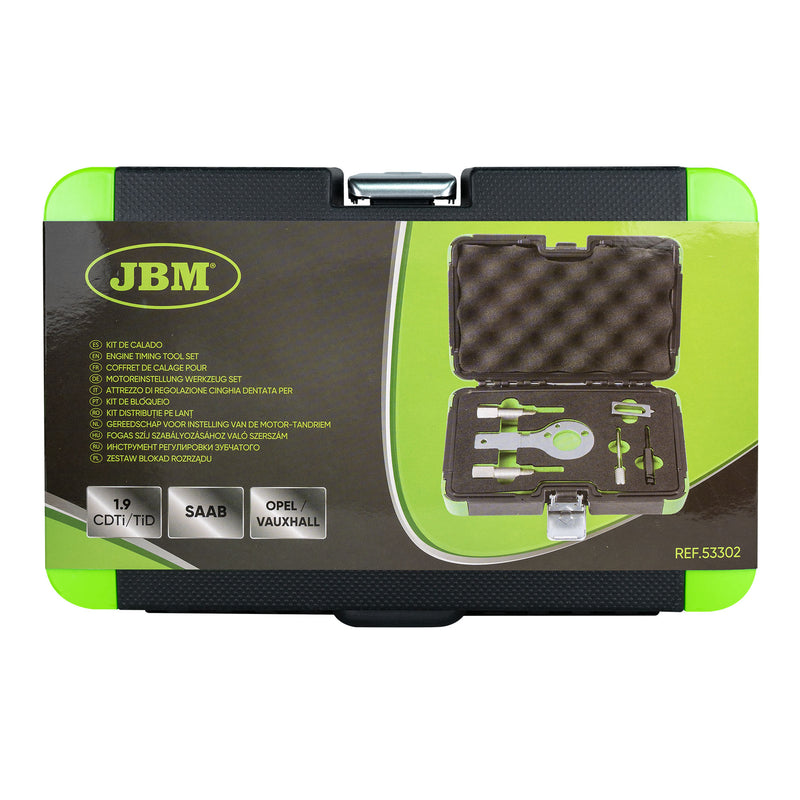 Conjunto de ferramentas de sincronização do motor JBM (53302) Fiat/Alfa Romeo/Vauxhall/Opel/Saab Jtd