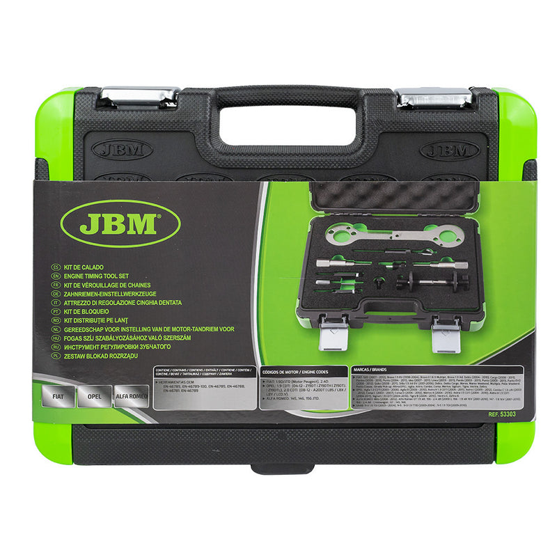 Conjunto de ferramentas de sincronização do motor JBM (53303) Fiat/Opel