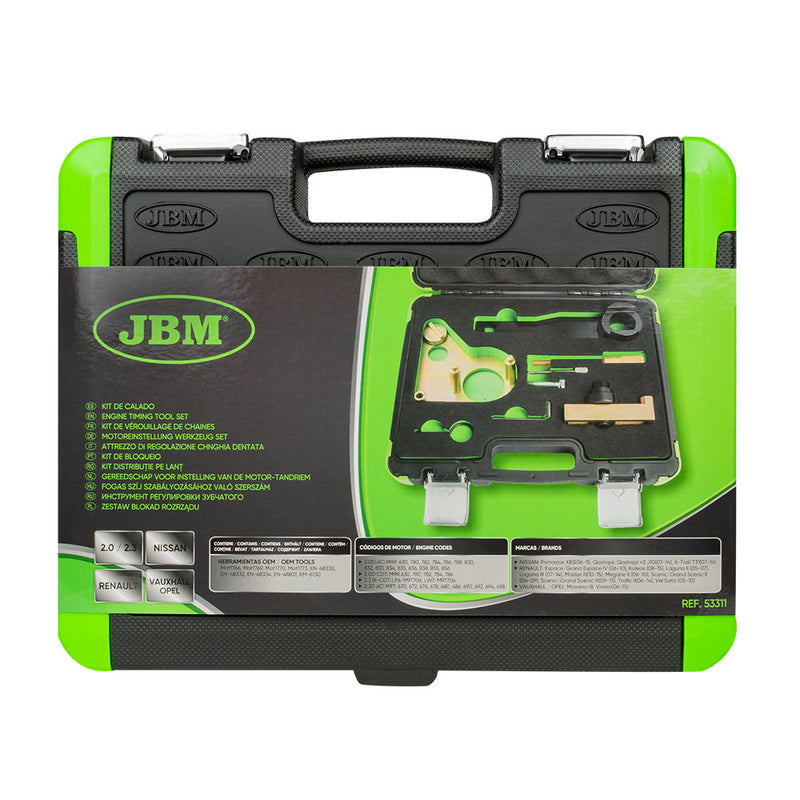 Juego de herramientas de sincronización de motor JBM (53311) Renault/Nissan/Opel/Vauxhall 1.6, 2.0, 2.3 Dci