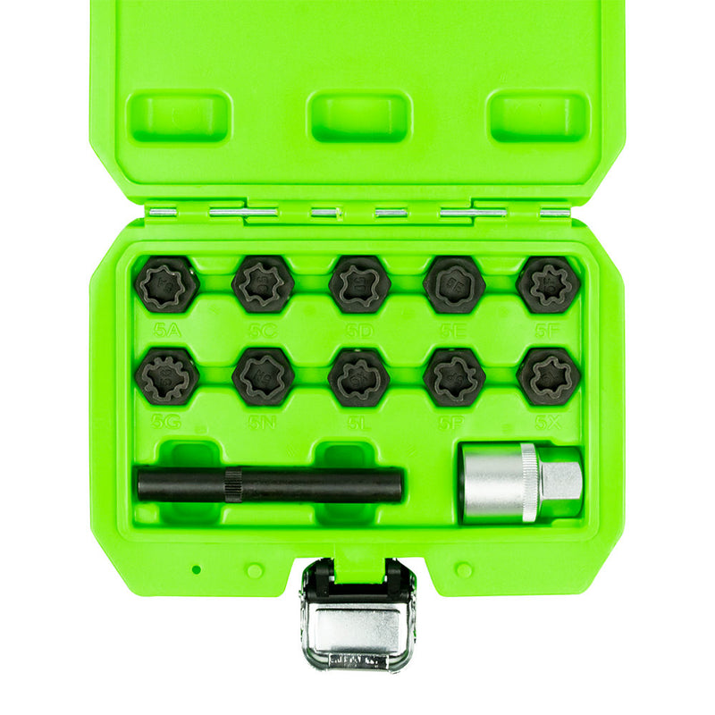 JBM (53328) Conjunto de 12 Tomadas para Parafusos de Bloqueio de Roda para Mercedes