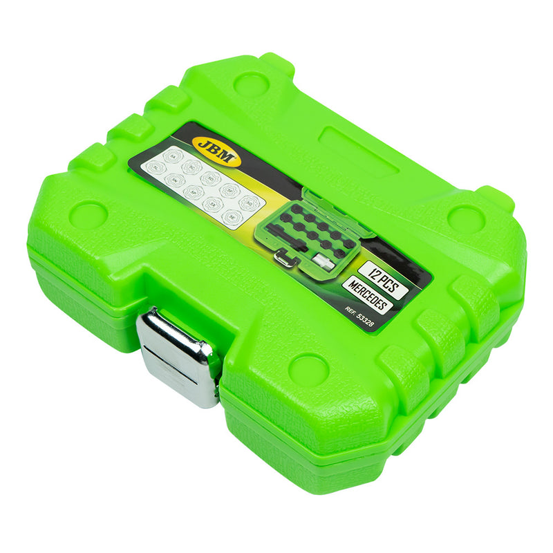 JBM (53328) Conjunto de 12 Tomadas para Parafusos de Bloqueio de Roda para Mercedes