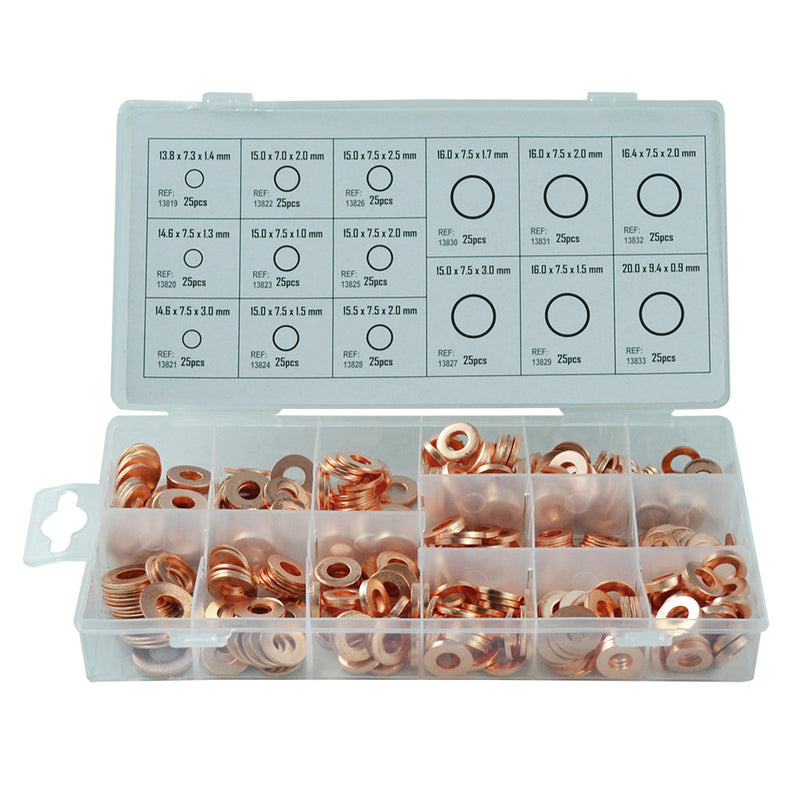 JBM (53340) Injector Copper Ring Assortment 375pcs